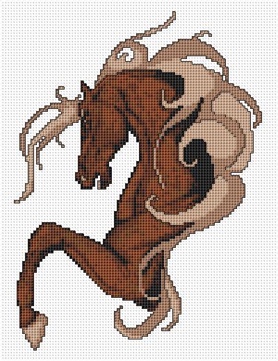 horse cross stitch pattern  cross stitch pinterest stitches