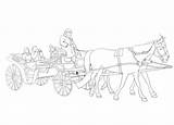 Kutsche Carriage Horse Ausmalbilder Pferdekutsche Prinzessin Missfeldt sketch template