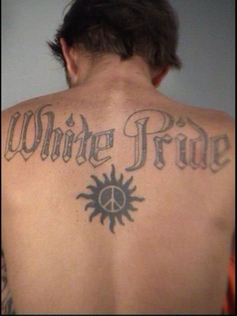 florida man  white pride tattoo celebrates