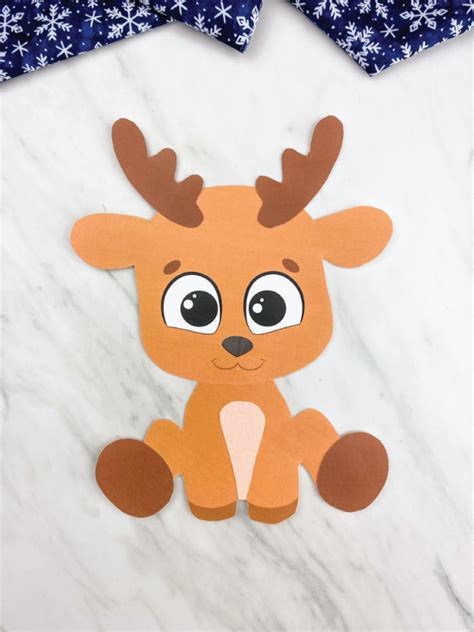 printable  reindeer template