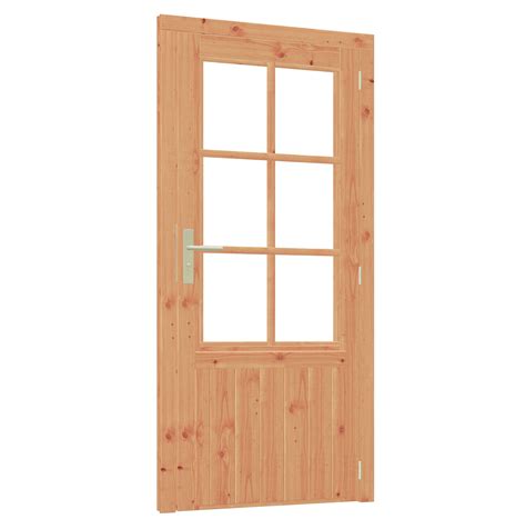 enkele deur lariks douglas hout    cm rechtsdraaiend