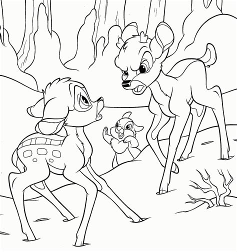 bambi  faline coloring pages clip art library