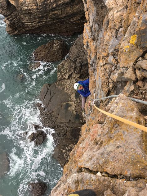 sea cliff climbing climb pembrokes blog climb pembroke