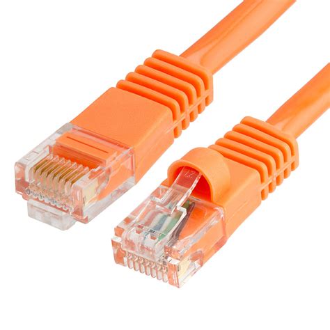 cate patch cable orange mhz rj  ft