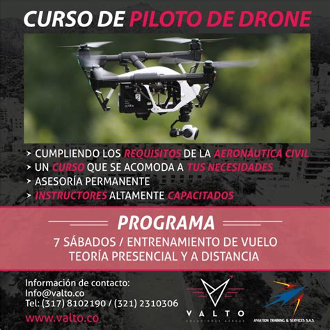 flyer curso drones valto