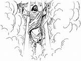 Jesus Ascension Returning Hemelvaart Revelation Malvorlagen Aufstieg Religious Animaatjes Craft Malvorlagen1001 Statistieken sketch template