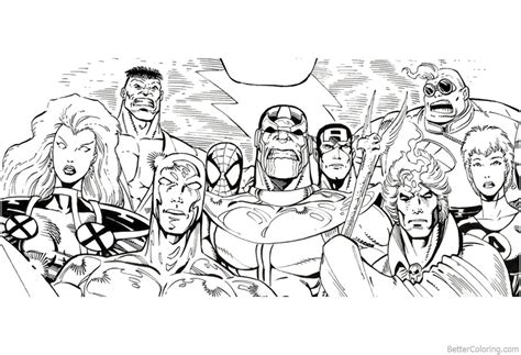 coloring pages avengers infinity war coloringpages