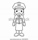 Coloring Police Vector Illustration Officer Shutterstock Nypd Badge Stock Pages Outline Female Utmost Cartoon Preview Template sketch template