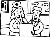 Nurse Coloring Pages Kids Doctor Drawing Paintingvalley sketch template