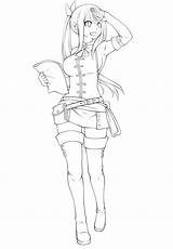 Coloring Heartfilia sketch template