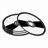 Clipart Cd Compact Disk Icon Clip Vector Rom Illustrations Drive Clipground Library sketch template