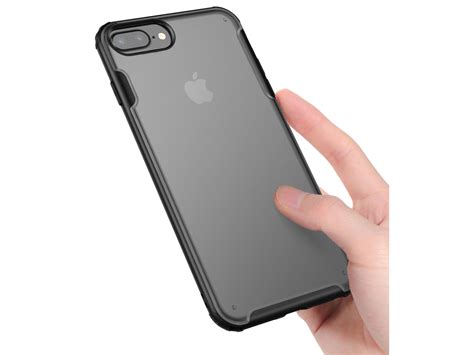 scratch anti impact iphone   huelle  fallschutz schwarz matt