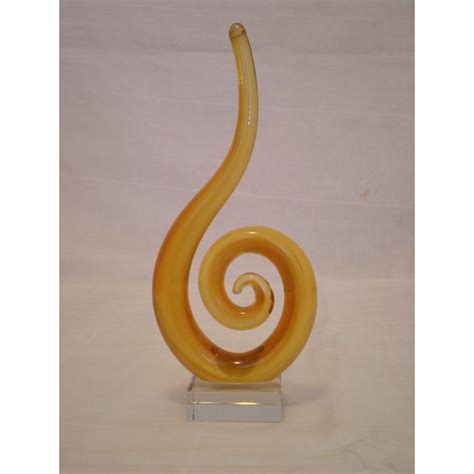 Murano Glass Swirl Sculpture Chairish