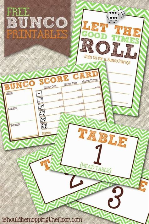 bunco printables bunco party bunco bunco themes