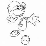 Rayman Coloring Pages Popular Origins sketch template