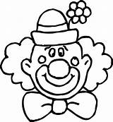 Clown Face Coloring Pages Faces Flower Printable Kids Visit Es Choose Board Sheets sketch template