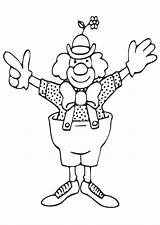 Clown Coloring Large Printable sketch template