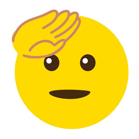 yellow salute emoji png file  png