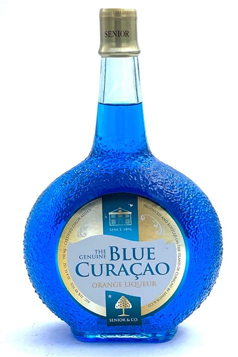 senior  genuine blue curacao liqueur blackwells wines spirits