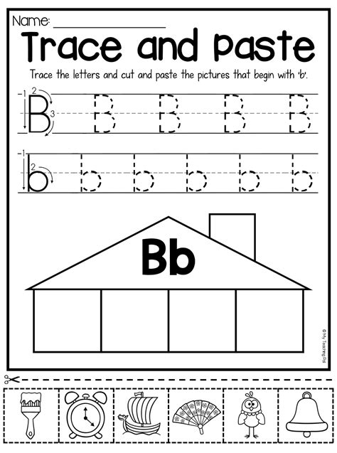 letter  worksheets cut  paste alphabetworksheetsfreecom