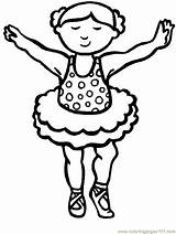 Coloring Pages Dancing Girl Colouring Popular sketch template