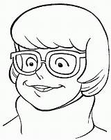 Scooby Dinkley Velma Colouring Coloringhome Fois Imprimé sketch template