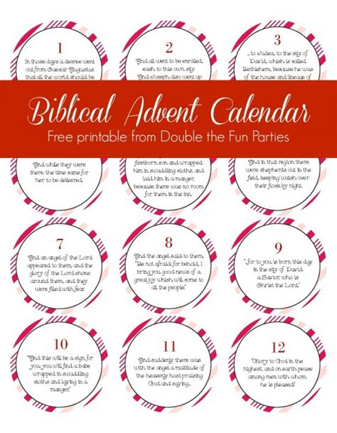 biblical advent calendar printable