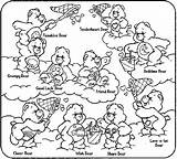 Coloring Pages Care Bear Bears Printable Print Cartoon Kids Carebears Sheets Adult Animal Colouring Baby Browser Printing Disney Characters Tenderheart sketch template