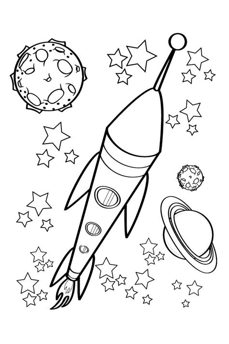 space coloring pages  kids