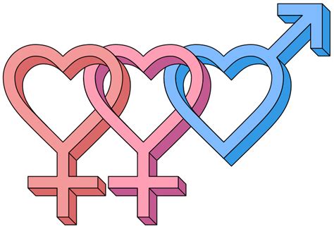 file female bisexual hearts 3d symbol svg wikimedia commons
