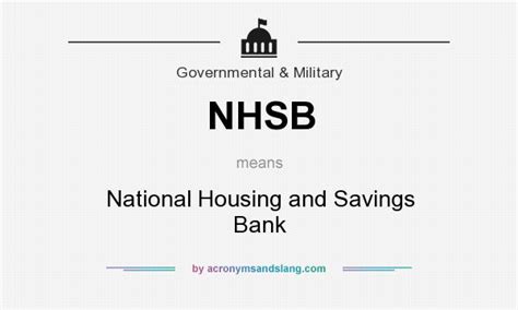 nhsb national housing  savings bank  government military  acronymsandslangcom