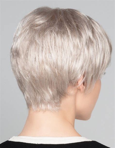 Short Pixie Cut Silver Grey Hair Wig