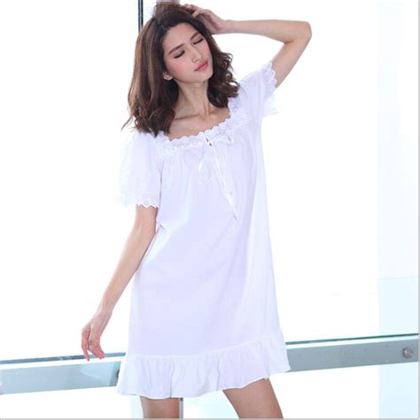 2019 new european american style women nightgowns sweet color cute