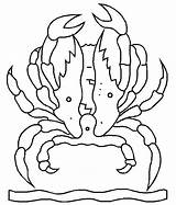Crab Cancer Graphics sketch template