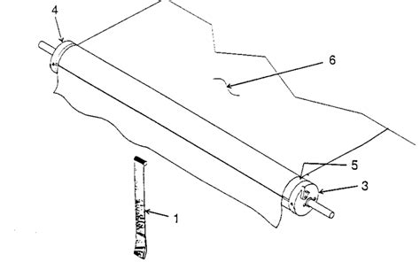 caravansplus spare parts diagram dometic ae  awning torsion springs