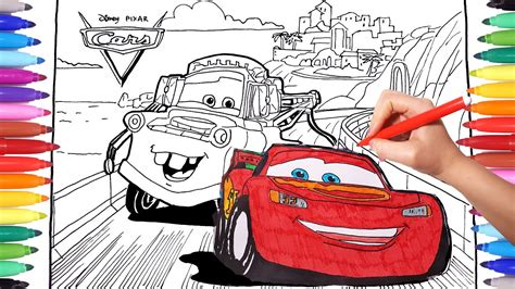 disney pixar cars  drawing  coloring page cars  lightning