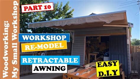 install  retractable awning home  workshop youtube