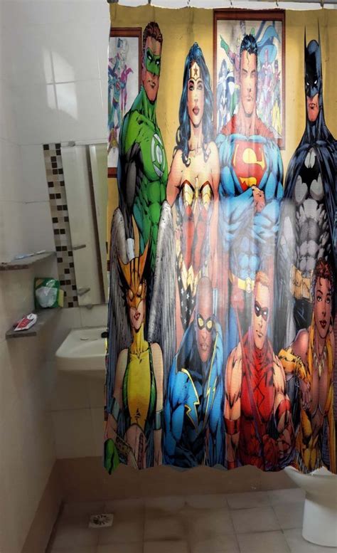 19 Best Superhero Shower Curtain Images On Pinterest Shower Curtains