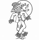 Scarecrow Scarecrows Scarcrow Bestcoloringpagesforkids sketch template