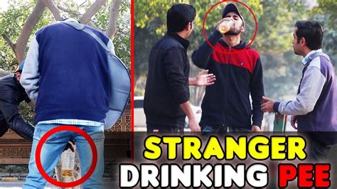 Drinking Pee Prank Drinking Urine मूत Prank On Stranger Pranks In
