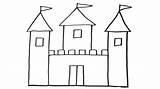 Castle Drawing Easy Simple Sketch Very Palace Draw Clipart Step Kids Pencil Drawings Paintingvalley Color Realistic Collection Explore Sketches sketch template