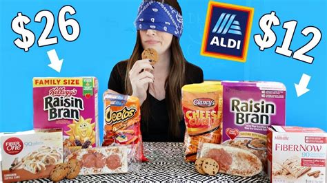 aldi   brand food blind taste test youtube