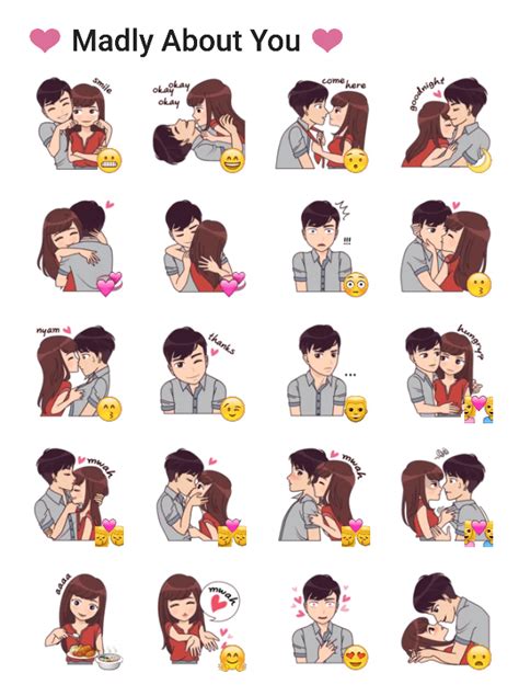 Madly About You Is A Telegram Sticker Pack With A Lot Of
