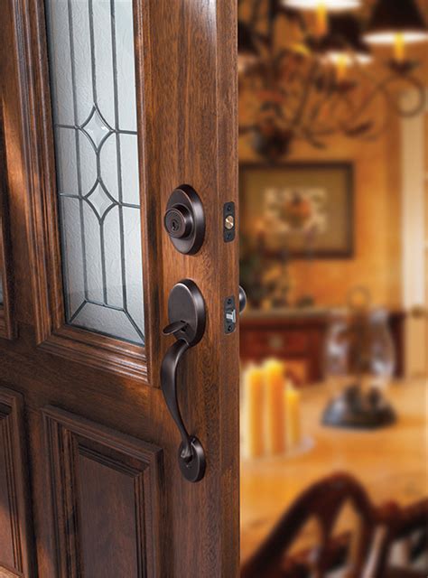 chelsea chelsea single cylinder exterior handleset trim  venetian bronze kwikset door