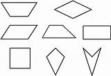 Quadrilaterals Named Shapes Ask Yes Questions Any Only Reply But These sketch template