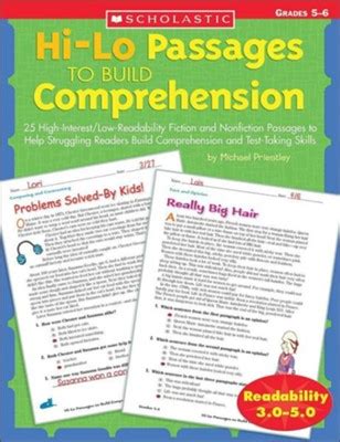 lo passages  build comprehension grades   michael priestley