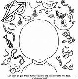 Coloring Funny Pages Crayola Face sketch template