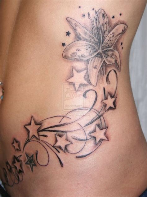3d shaped flower tattoo design on hip for girls tattoomagz › tattoo designs ink works