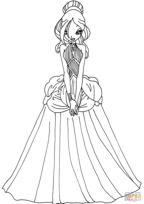 printable princess dress coloring pages kidsworksheetfun