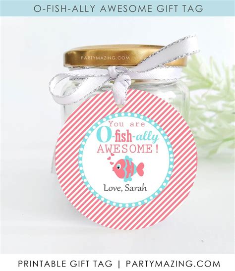 fish ally awesome gift tags printable labels etsy